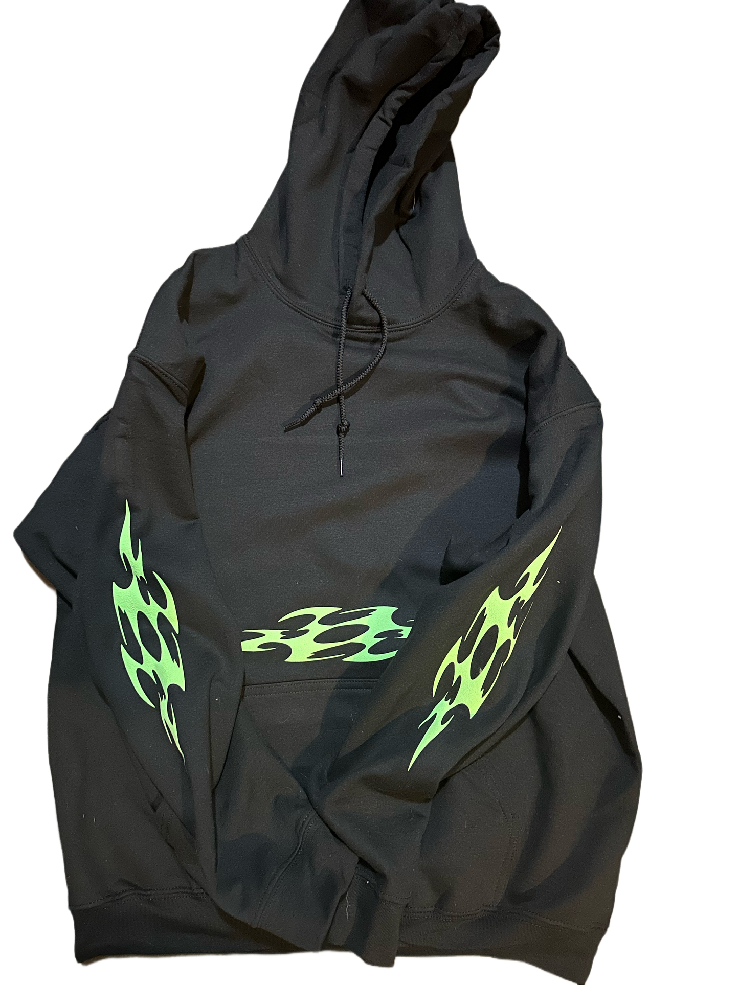 DOGMA GHOSTFACE GLOW IN THE DARK HOODIE BLACK GREEN