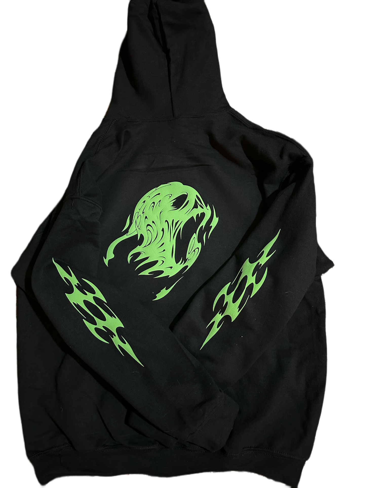 DOGMA GHOSTFACE GLOW IN THE DARK HOODIE BLACK GREEN