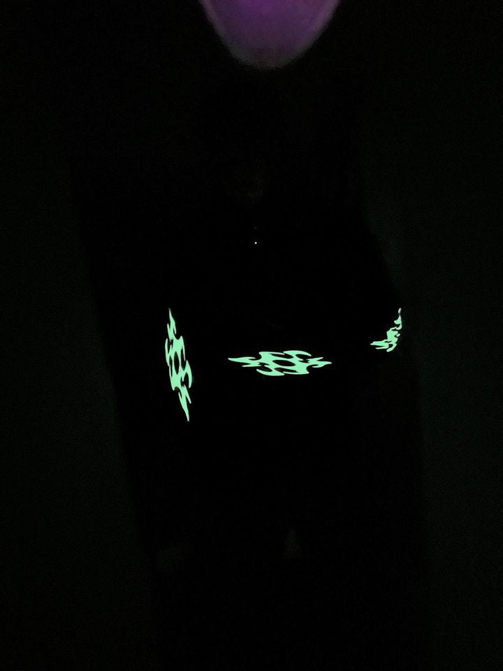 DOGMA GHOSTFACE GLOW IN THE DARK HOODIE BLACK GREEN