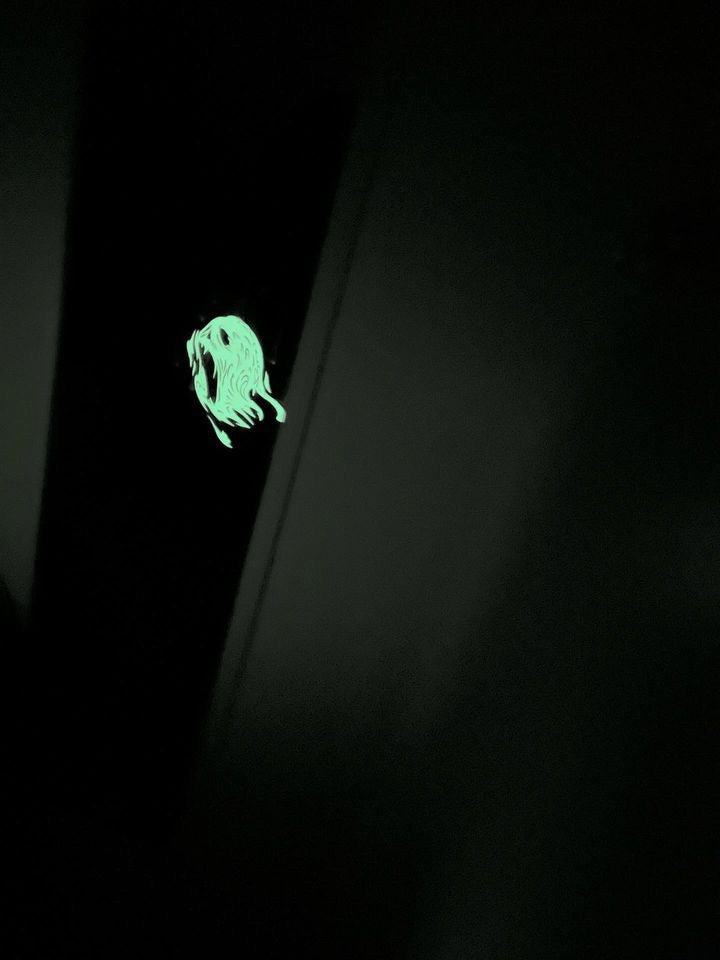 DOGMA GHOSTFACE GLOW IN THE DARK HOODIE BLACK GREEN